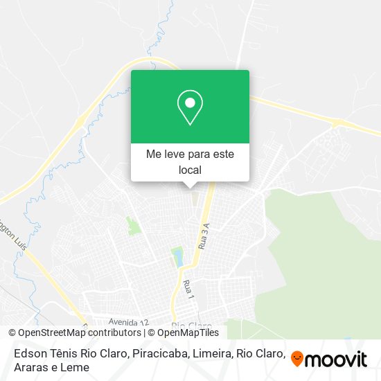 Edson Tênis Rio Claro mapa