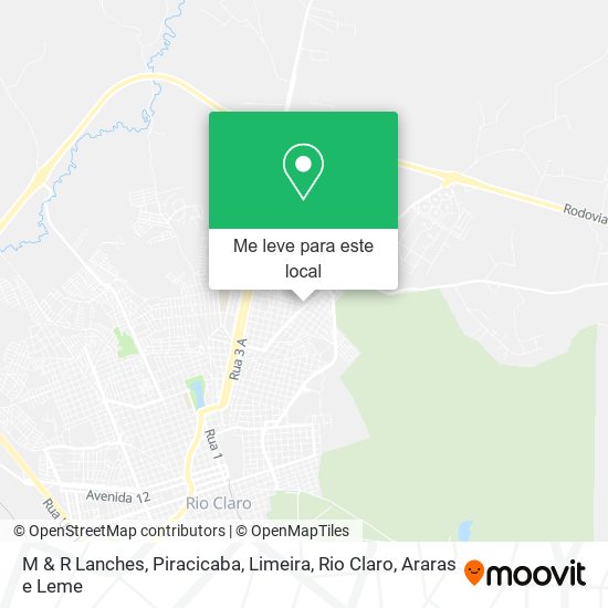 M & R Lanches mapa