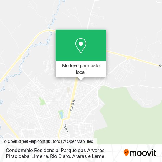 Condomínio Residencial Parque das Árvores mapa