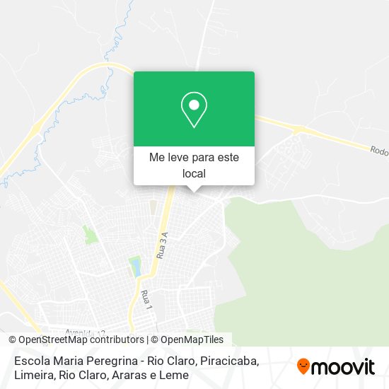 Escola Maria Peregrina - Rio Claro mapa