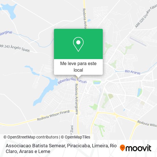 Associacao Batista Semear mapa