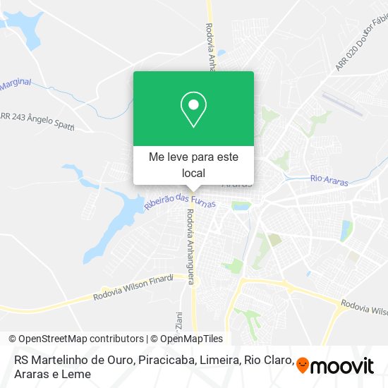 RS Martelinho de Ouro mapa