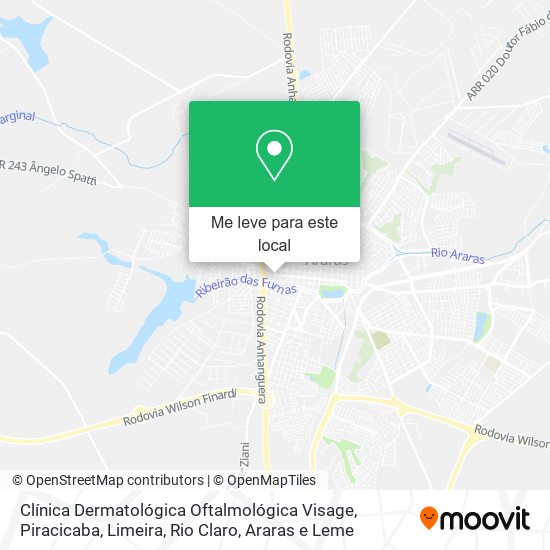 Clínica Dermatológica Oftalmológica Visage mapa