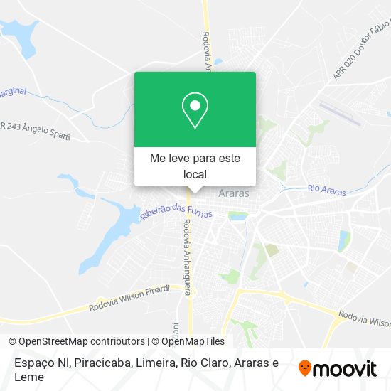 Espaço Nl mapa