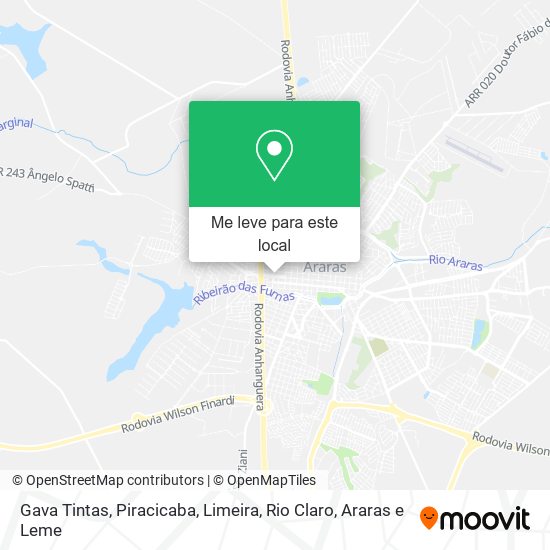 Gava Tintas mapa