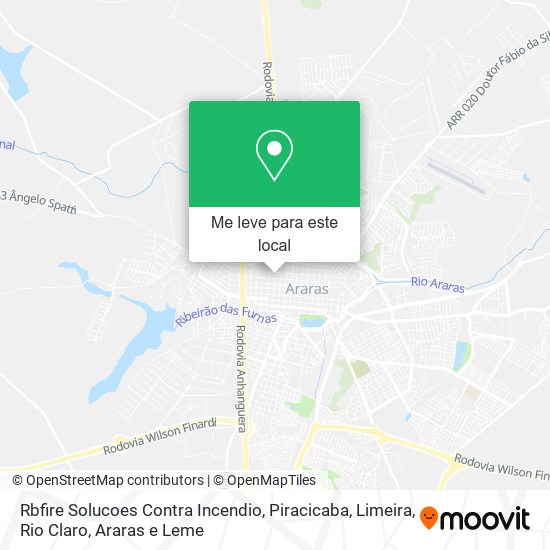 Rbfire Solucoes Contra Incendio mapa