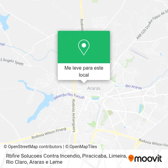 Rbfire Solucoes Contra Incendio mapa