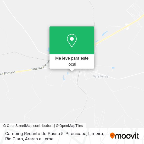 Camping Recanto do Passa 5 mapa