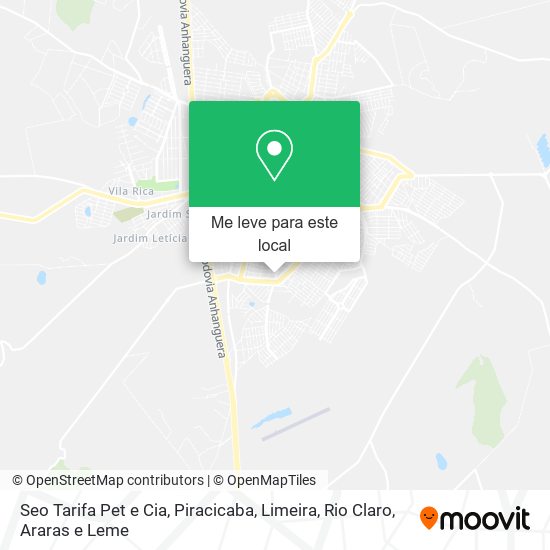 Seo Tarifa Pet e Cia mapa