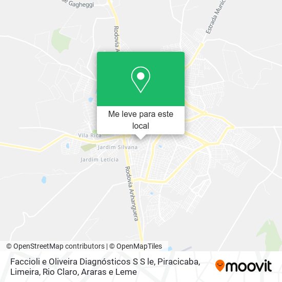 Faccioli e Oliveira Diagnósticos S S le mapa