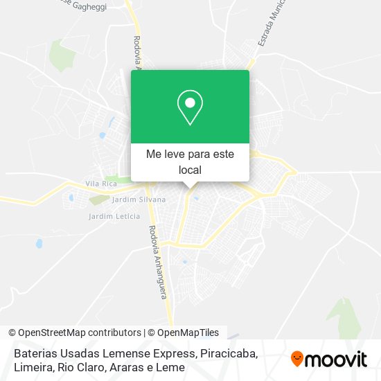 Baterias Usadas Lemense Express mapa