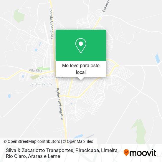 Silva & Zacariotto Transportes mapa