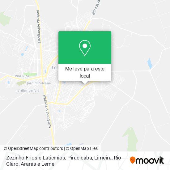 Zezinho Frios e Laticínios mapa