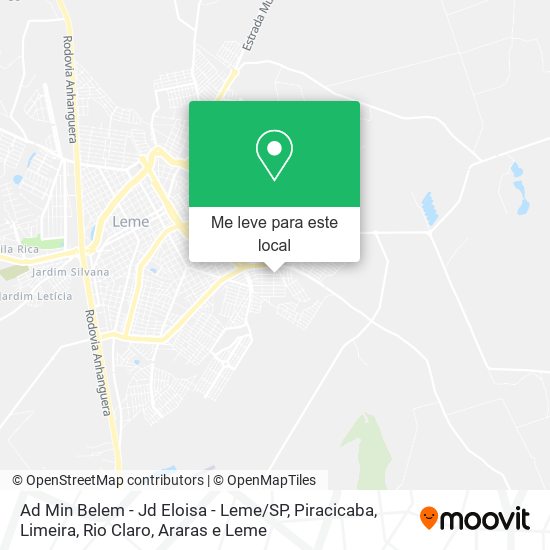 Ad Min Belem - Jd Eloisa - Leme / SP mapa