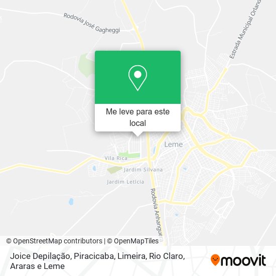 Joice Depilação mapa