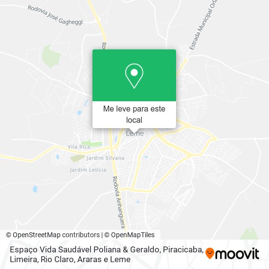 Espaço Vida Saudável Poliana & Geraldo mapa