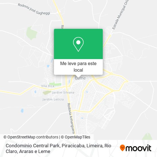 Condomínio Central Park mapa