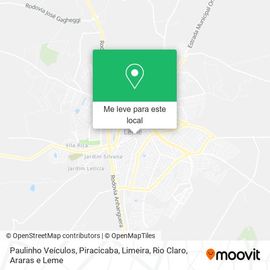 Paulinho Veículos mapa
