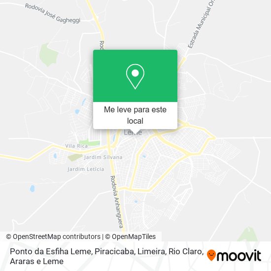 Ponto da Esfiha Leme mapa