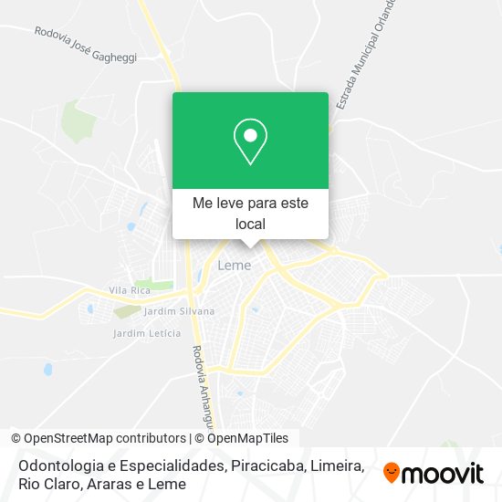 Odontologia e Especialidades mapa