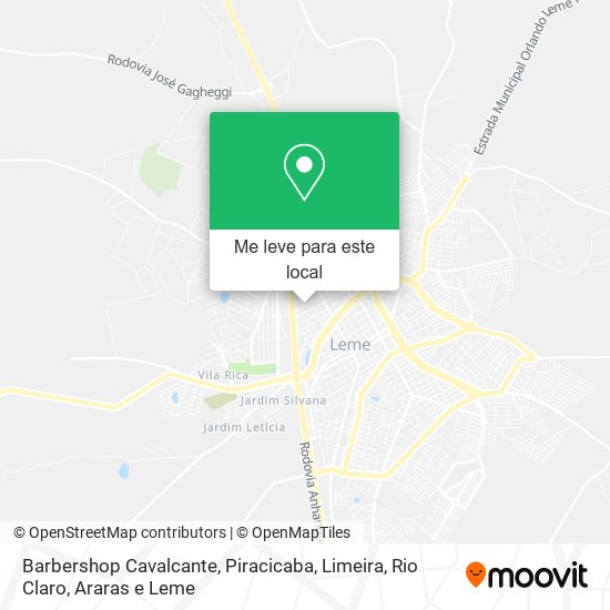 Barbershop Cavalcante mapa