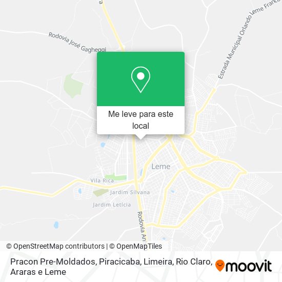 Pracon Pre-Moldados mapa