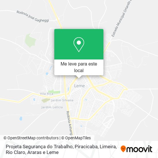 Projeta Segurança do Trabalho mapa