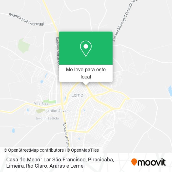 Casa do Menor Lar São Francisco mapa