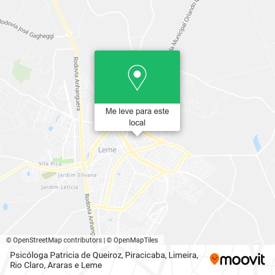 Psicóloga Patricia de Queiroz mapa