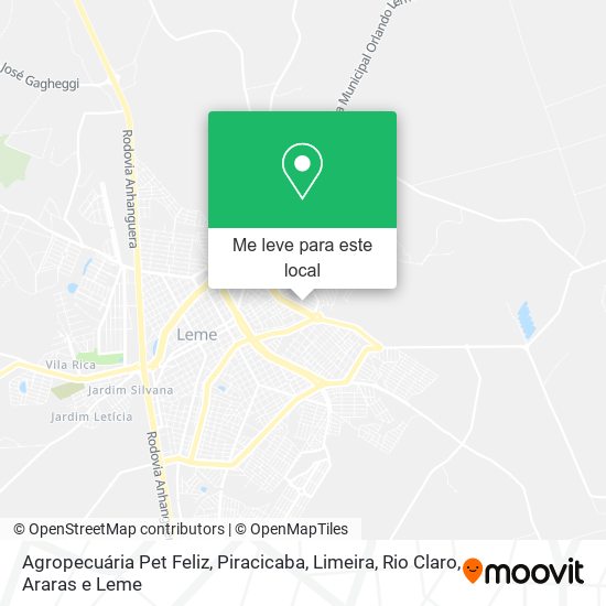 Agropecuária Pet Feliz mapa