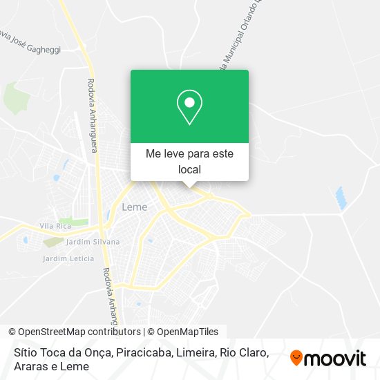 Sítio Toca da Onça mapa