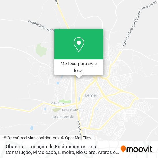 Obaobra - Locação de Equipamentos Para Construção mapa