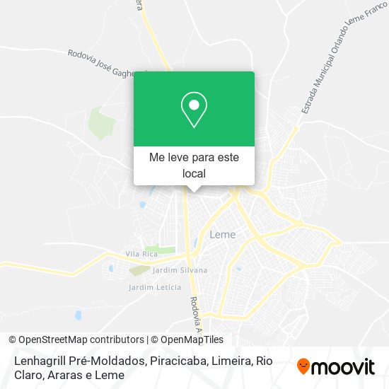 Lenhagrill Pré-Moldados mapa