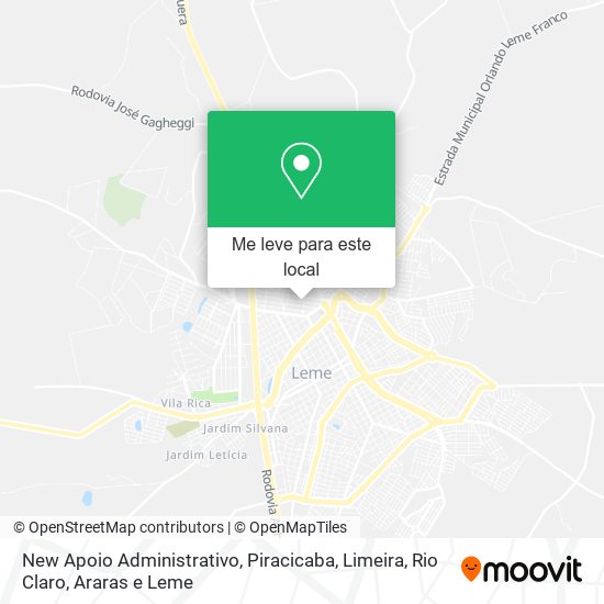 New Apoio Administrativo mapa
