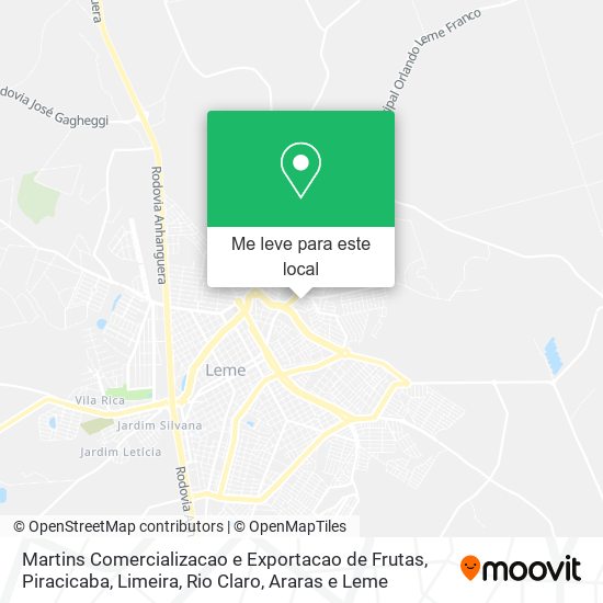 Martins Comercializacao e Exportacao de Frutas mapa