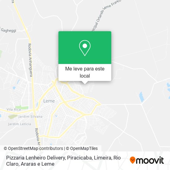 Pizzaria Lenheiro Delivery mapa