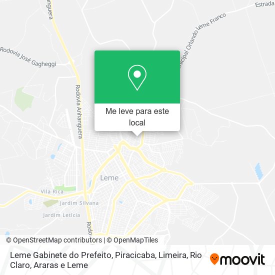 Leme Gabinete do Prefeito mapa