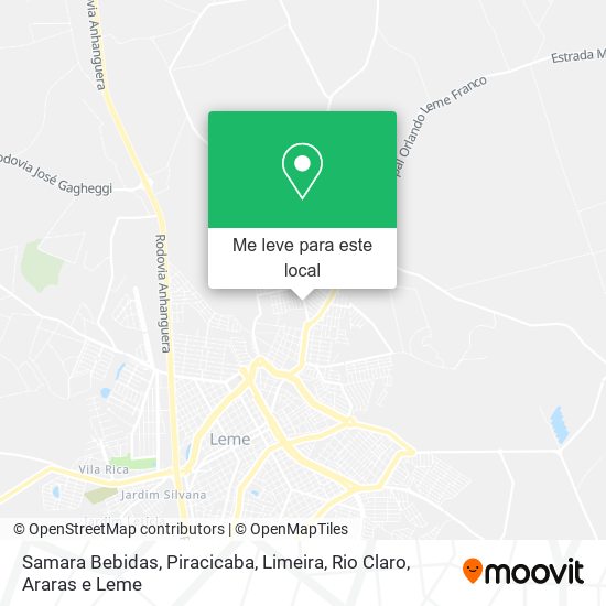 Samara Bebidas mapa