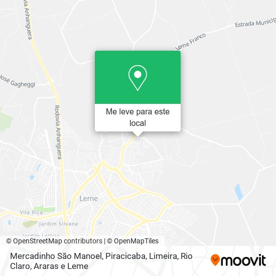 Mercadinho São Manoel mapa
