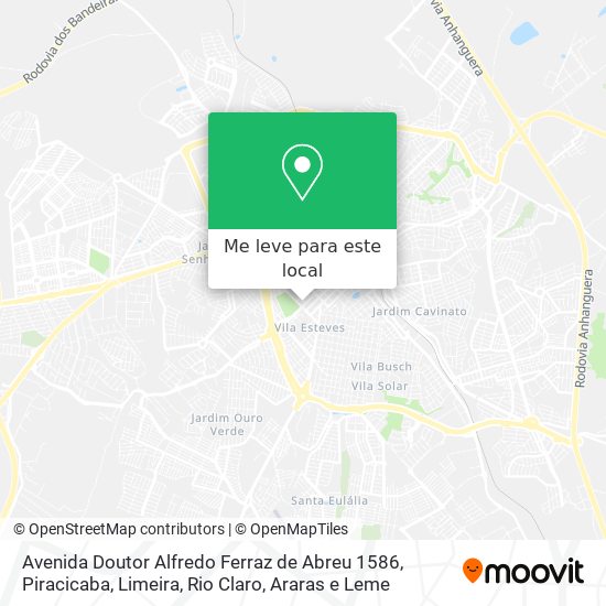 Avenida Doutor Alfredo Ferraz de Abreu 1586 mapa