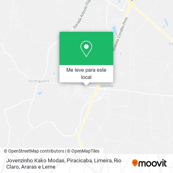 Jovenzinho Kako Modas mapa