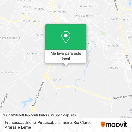 Franciscaadriene mapa