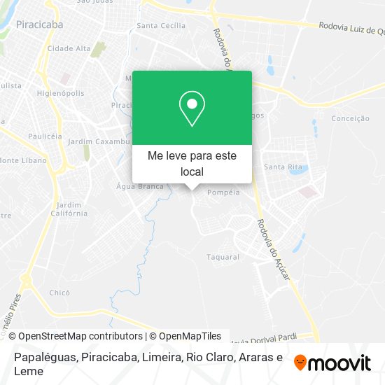 Papaléguas mapa