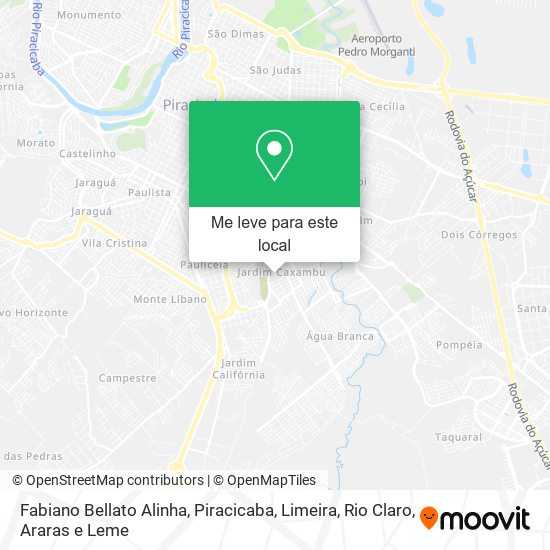 Fabiano Bellato Alinha mapa