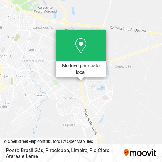 Posto Brasil Gás mapa