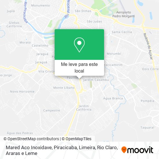 Mared Aco Inoxidave mapa