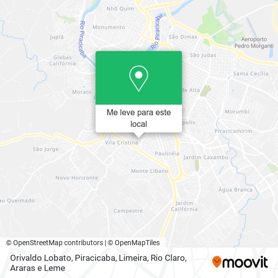 Orivaldo Lobato mapa