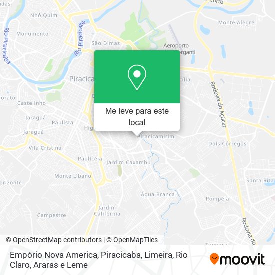 Empório Nova America mapa