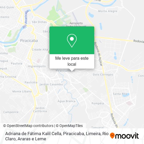 Adriana de Fátima Kalil Cella mapa