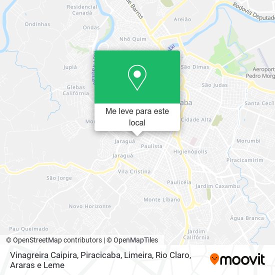 Vinagreira Caipira mapa